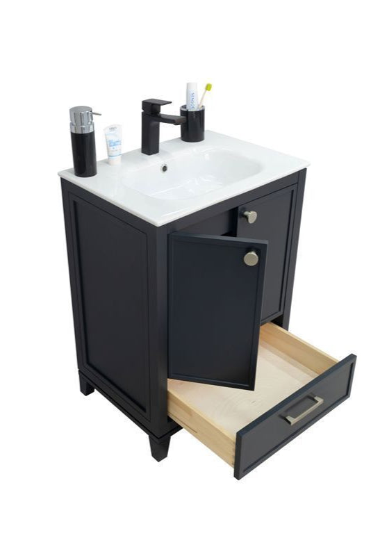 Frame 24" Dark Gray Bathroom Cabinet