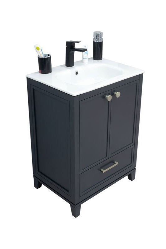 Frame 24" Dark Gray Bathroom Cabinet