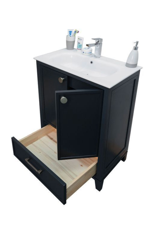 Frame 24" Dark Gray Bathroom Cabinet