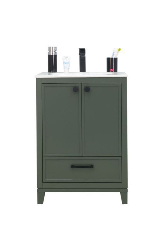Frame 24" Pine Green Bathroom Cabinet