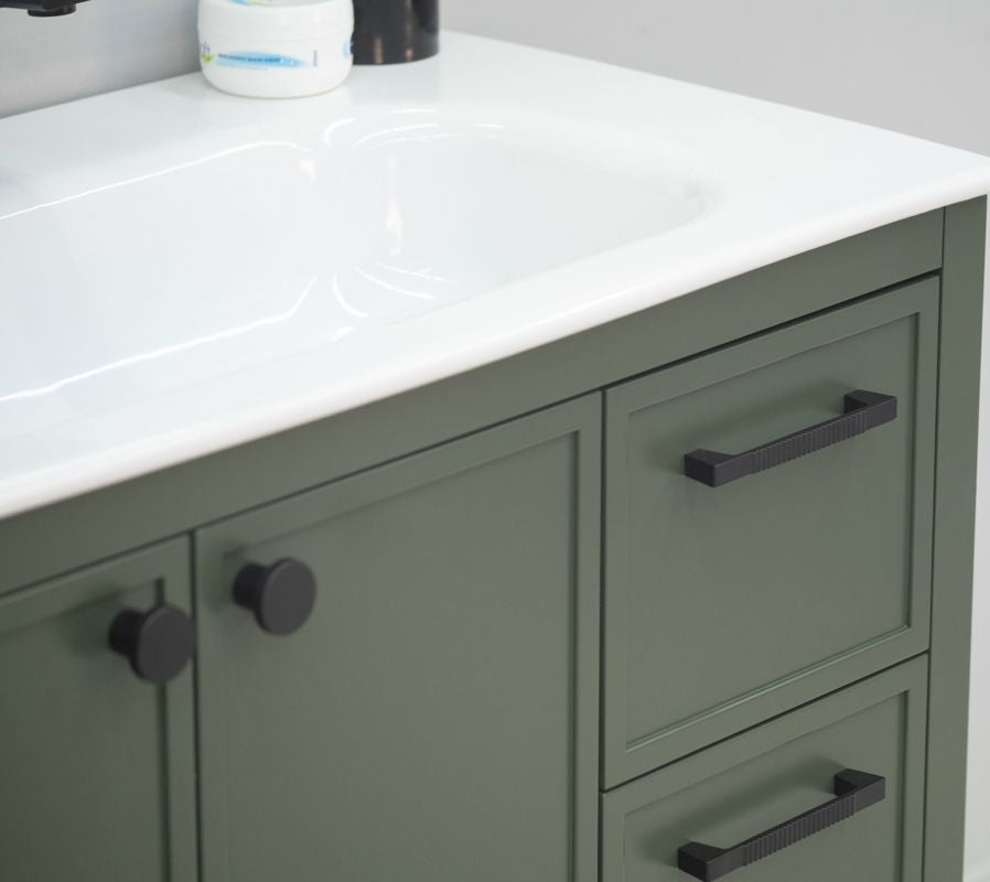 Frame 36" Pine Green Bathroom Cabinet
