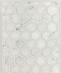 Hexagon 1″ – Bianco Carrara Polished