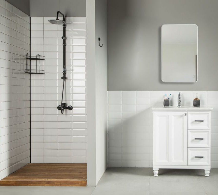 Isabel 30" White Bathroom Cabinet