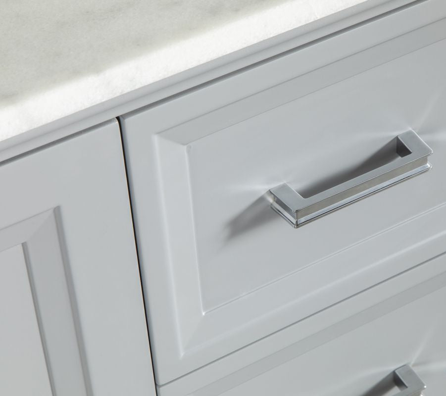 Isabel 72" Gray Double Bowls Bathroom Cabinet
