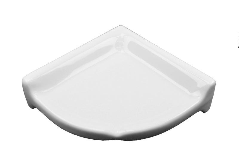 Carrara White Marble Shelf - 9 Corner Shower Shelf - Polished
