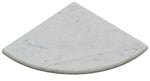 Corner Shelf - Honed Carrara - 9" x 9"
