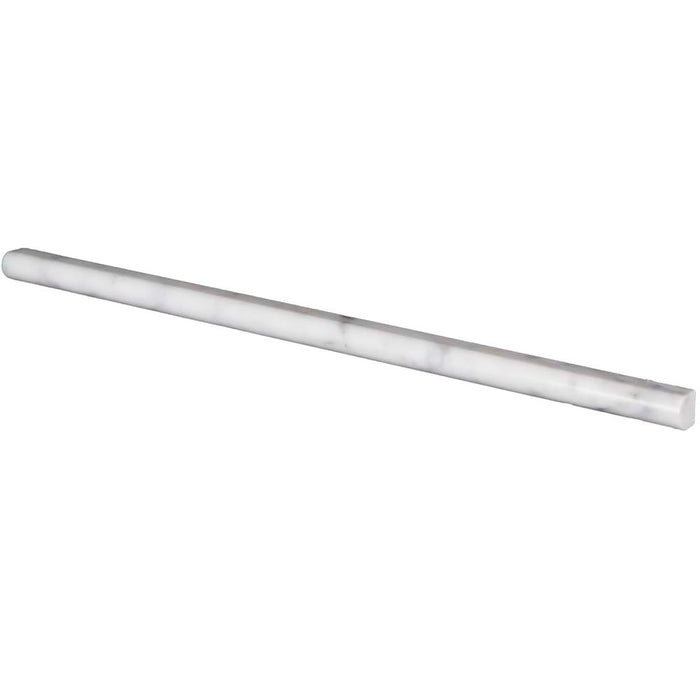 Carrara Marble Pencil 1/2" x 12" (Polished)