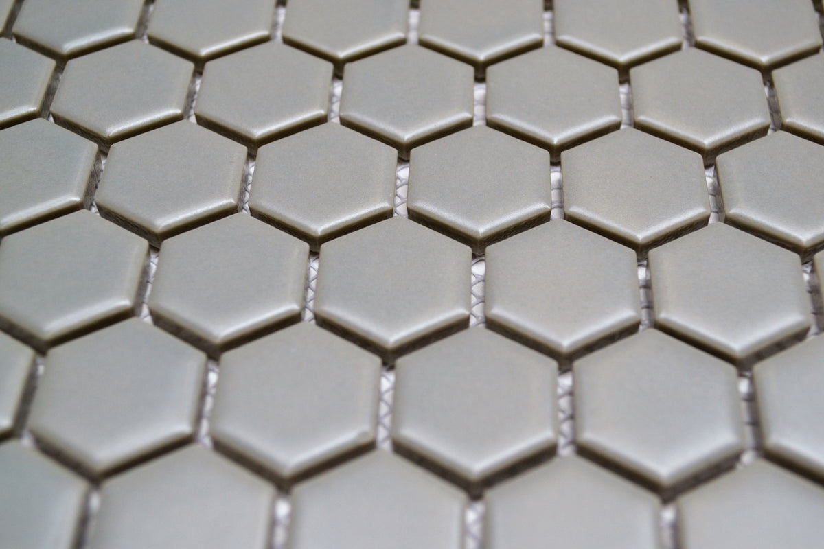 1" Gray Hex