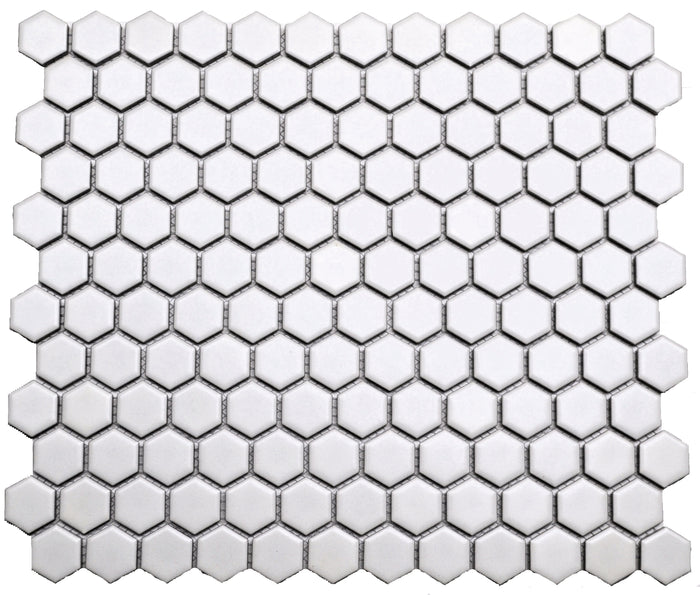 1" White Hex