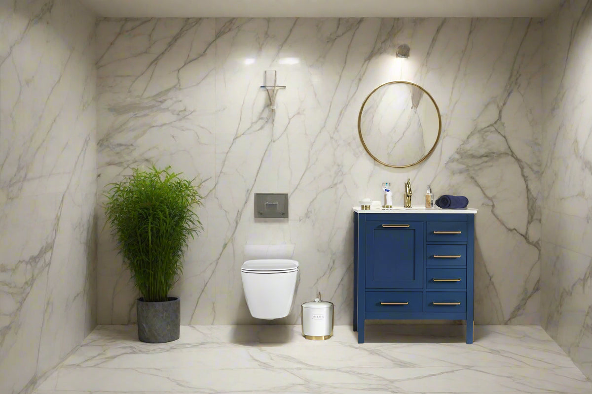 Ashley 30" Blue Bathroom Cabinet