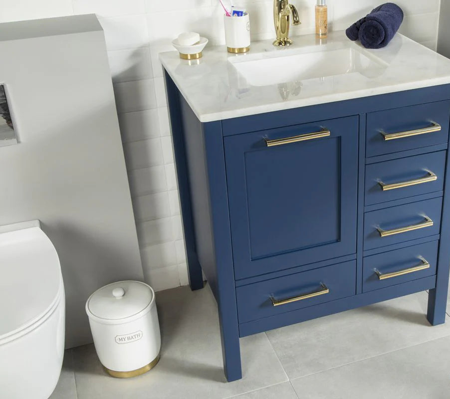 Ashley 30" Blue Bathroom Cabinet