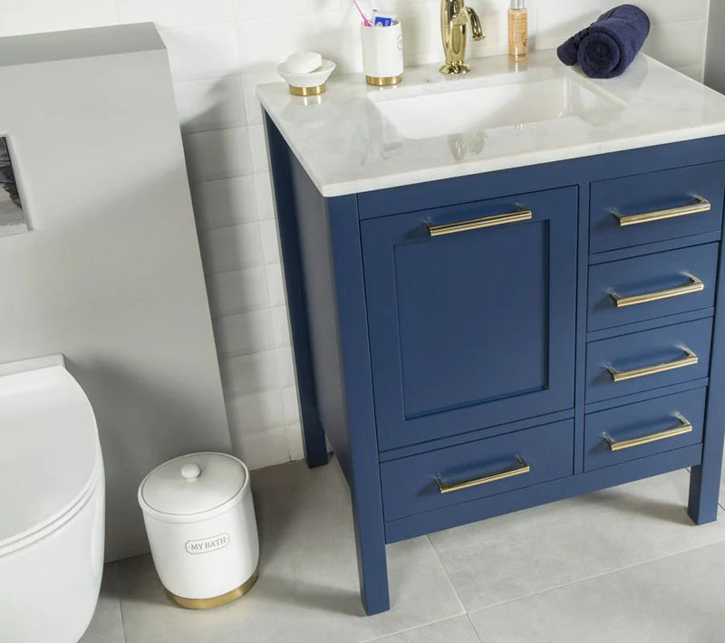 Ashley 30" Blue Bathroom Cabinet