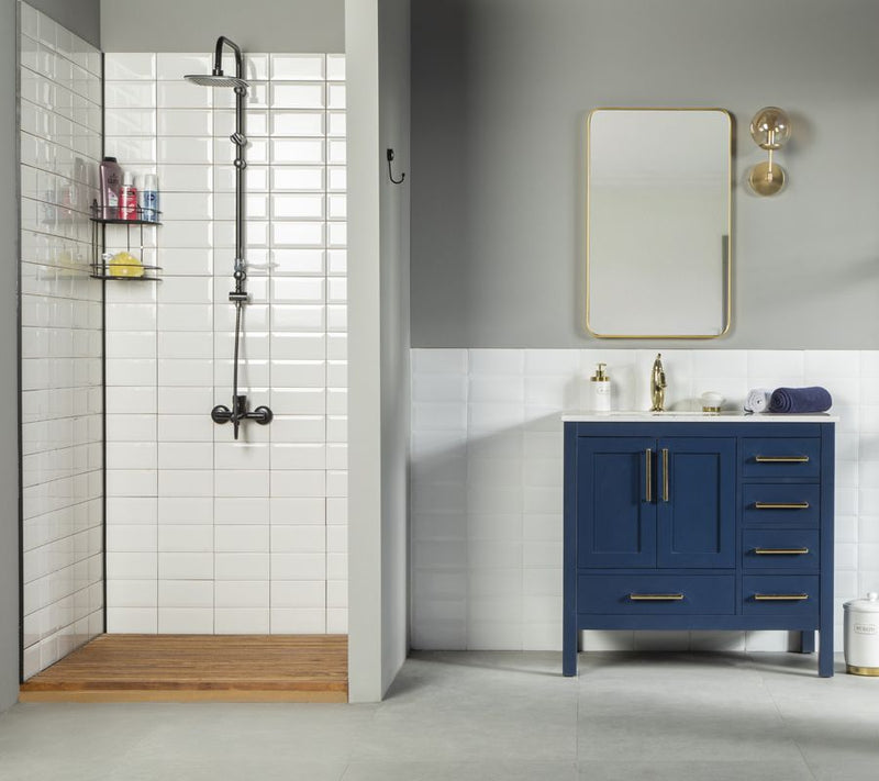 Ashley 36" Blue Bathroom Cabinet