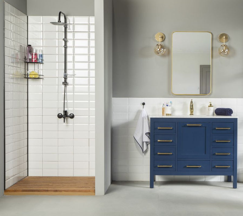 Ashley 42" Blue Bathroom Cabinet