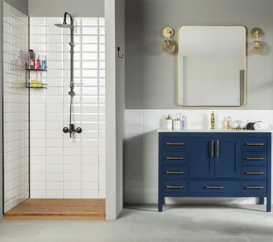 Ashley 48" Blue Bathroom Cabinet