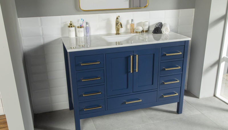 Ashley 48" Blue Bathroom Cabinet