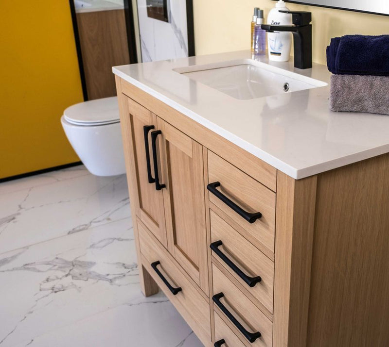 Ashley 36" Natural Oak Bathroom Cabinet