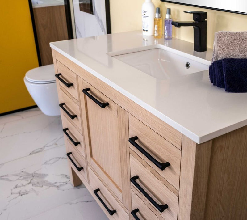 Ashley 42" Natural Oak Bathroom Cabinet