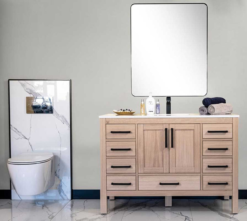 Ashley 48" Natural Oak Bathroom Cabinet