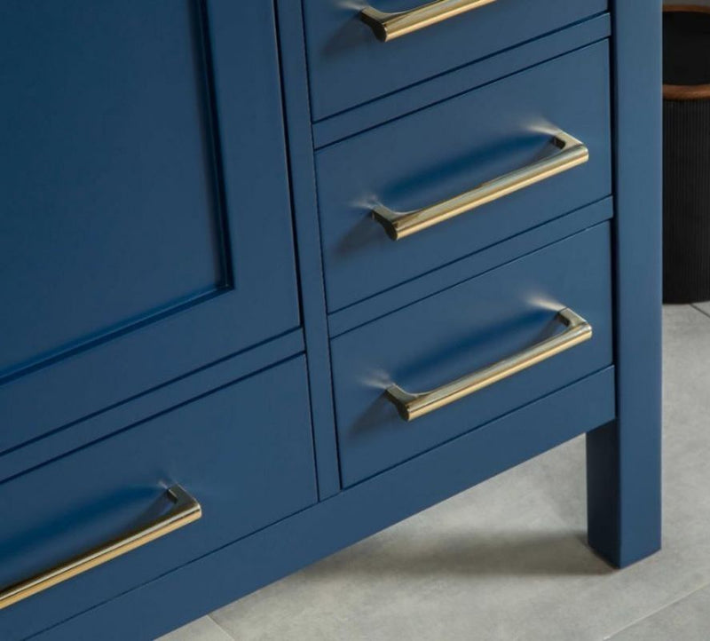 Ashley 60" Blue Single Bowl Bathroom Cabinet