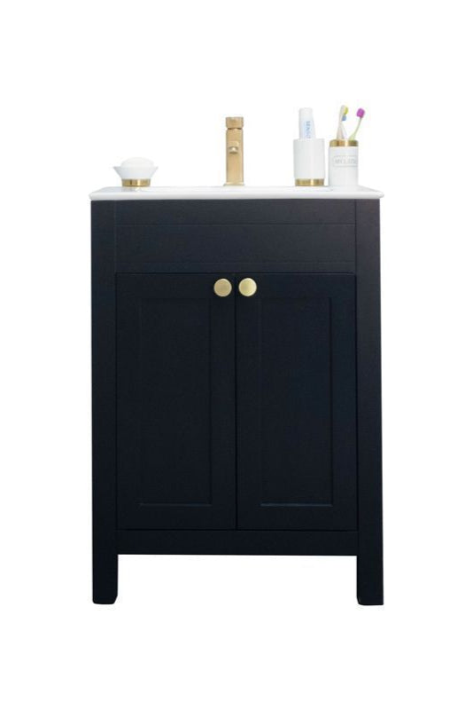 Aria 24" Black Bathroom Cabinet