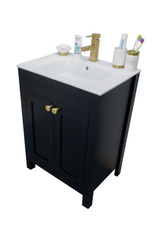 Aria 24" Black Bathroom Cabinet