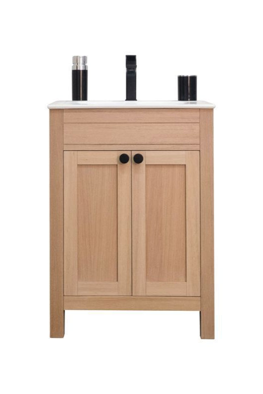 Aria 24" Natural Oak Bathroom Cabinet