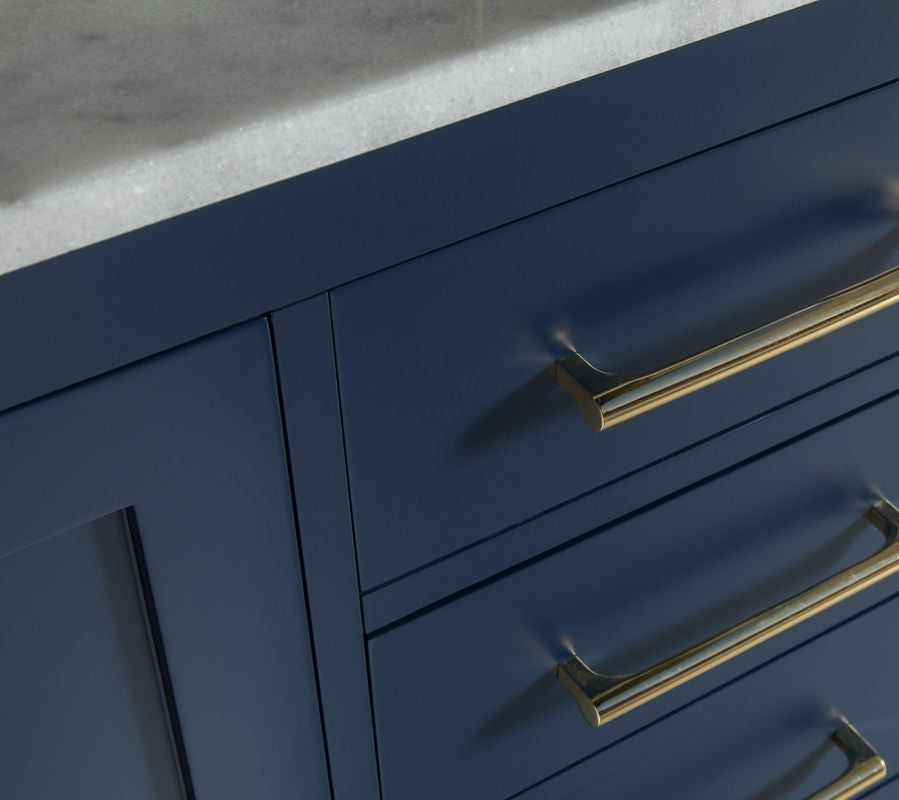 Ashley 60" Blue Double Bowls Bathroom Cabinet