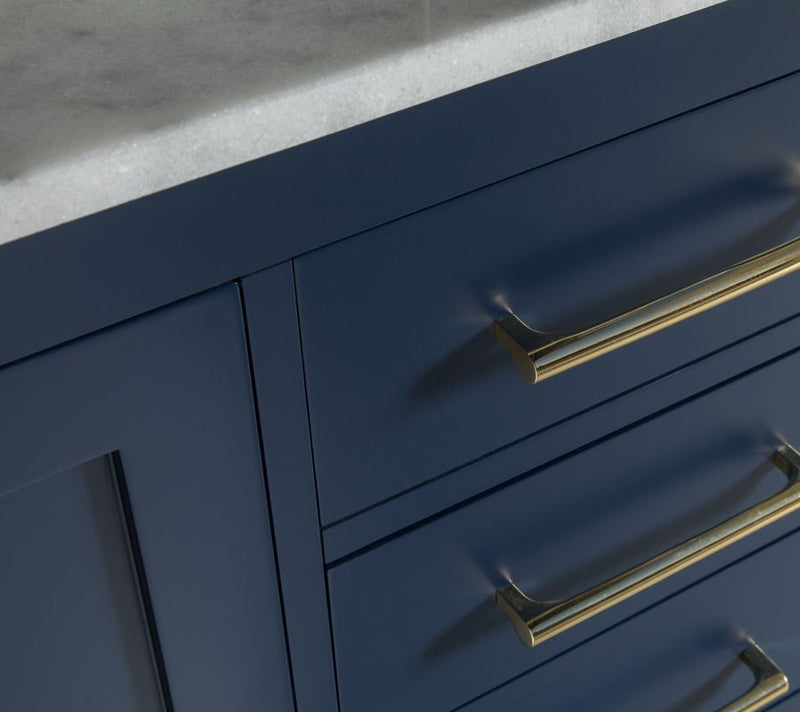 Ashley 60" Blue Double Bowls Bathroom Cabinet