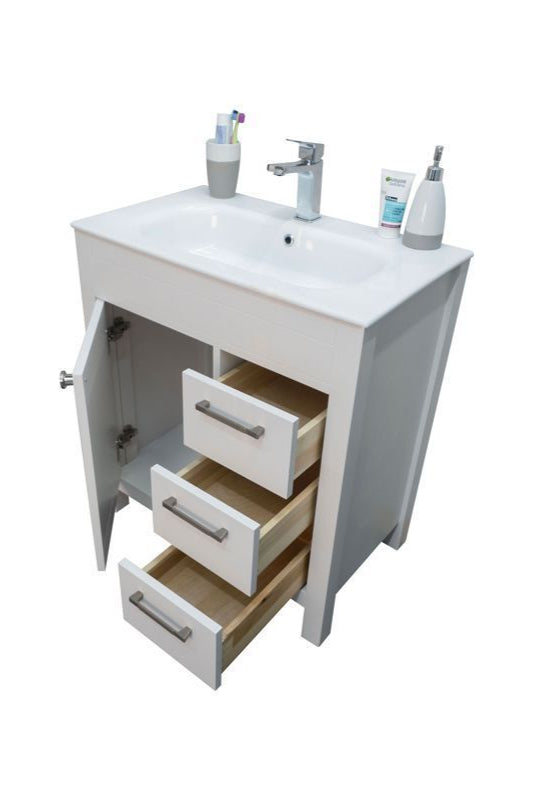 Aria 30" White Bathroom Cabinet