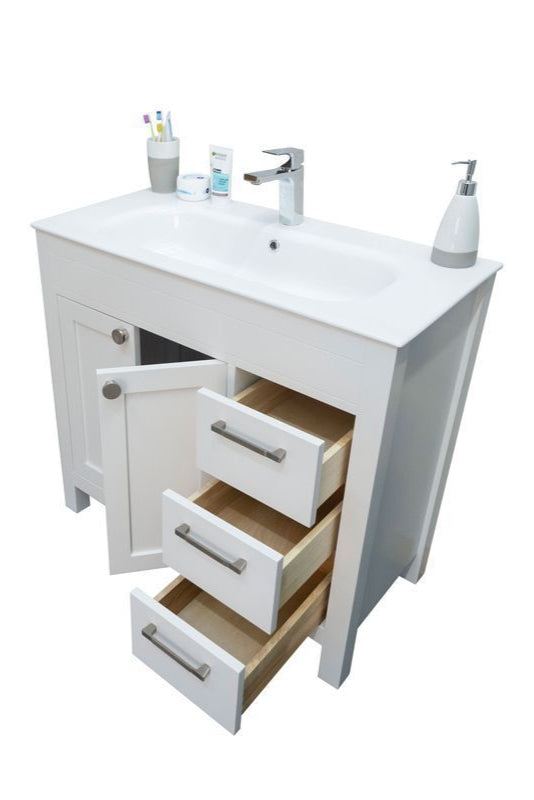 Aria 36" White Bathroom Cabinet