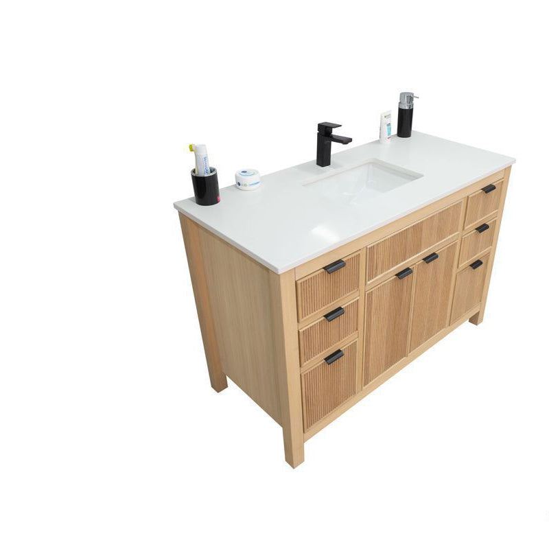 Catalina 48" Natural Oak Bathroom Cabinet