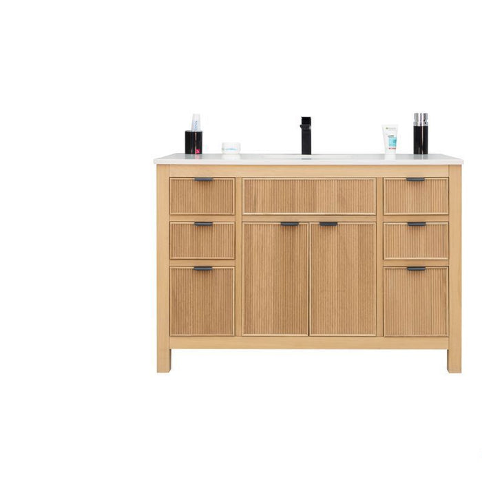 Catalina 48" Natural Oak Bathroom Cabinet