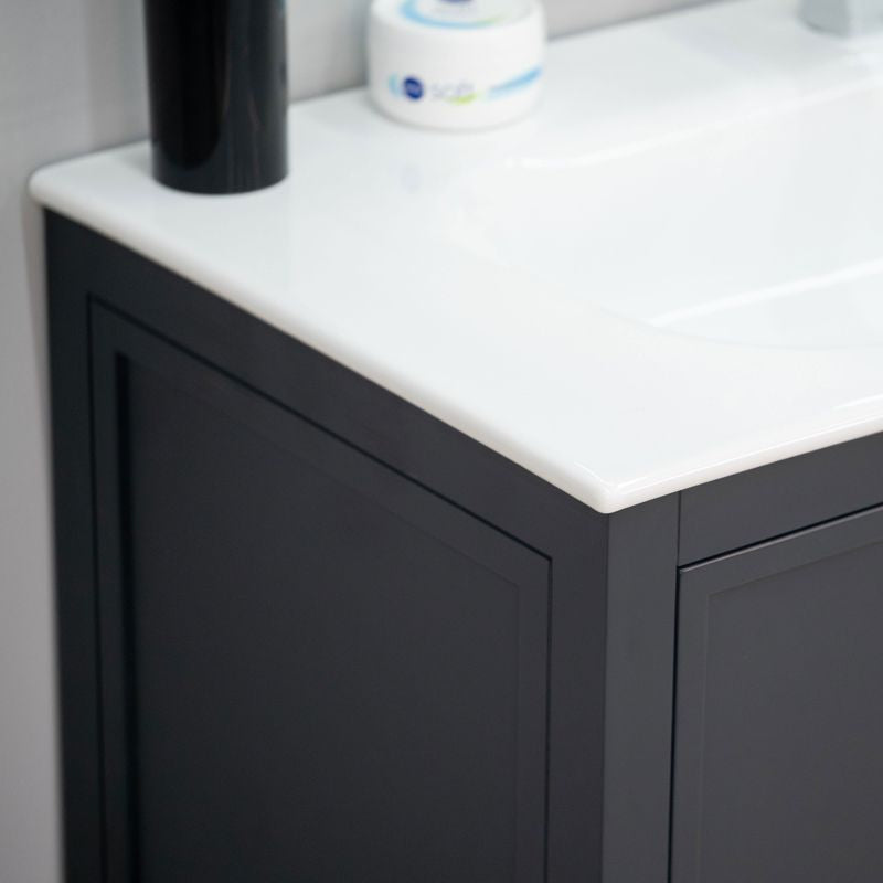 Frame 36" Dark Gray Bathroom Cabinet