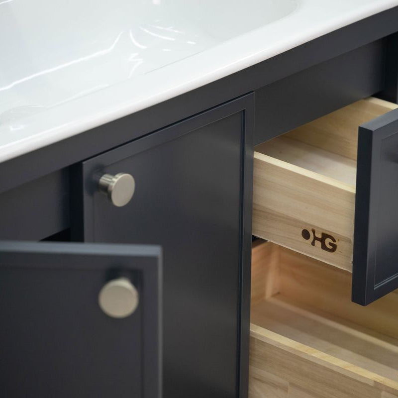 Frame 36" Dark Gray Bathroom Cabinet