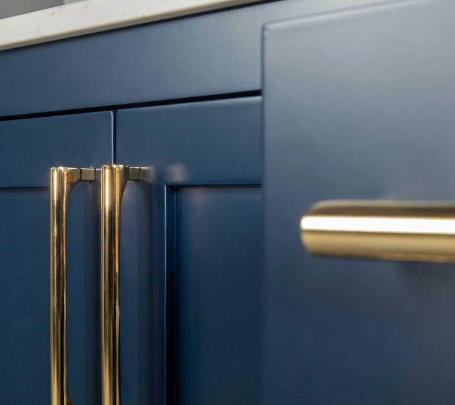 Ashley 72" Blue Double Bowls Bathroom Cabinet