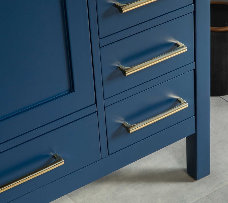 Ashley 72" Blue Double Bowls Bathroom Cabinet