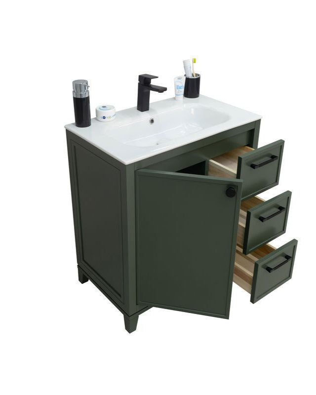 Frame 30" Pine Green Bathroom Cabinet