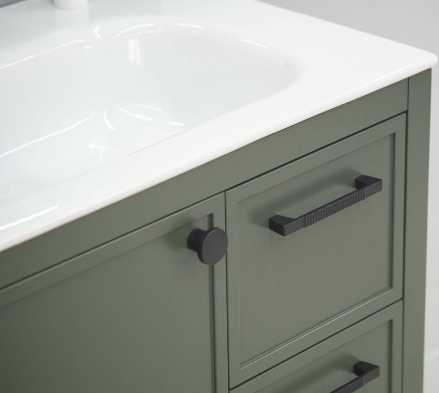 Frame 30" Pine Green Bathroom Cabinet