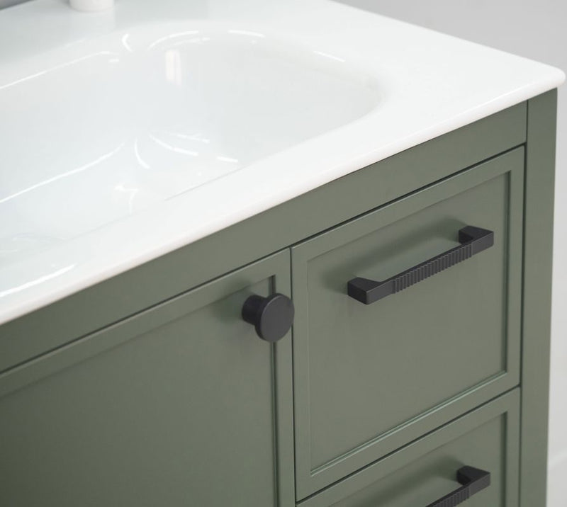 Frame 30" Pine Green Bathroom Cabinet