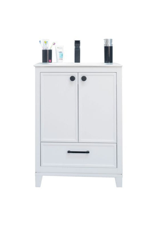 Frame 24" White Bathroom Cabinet