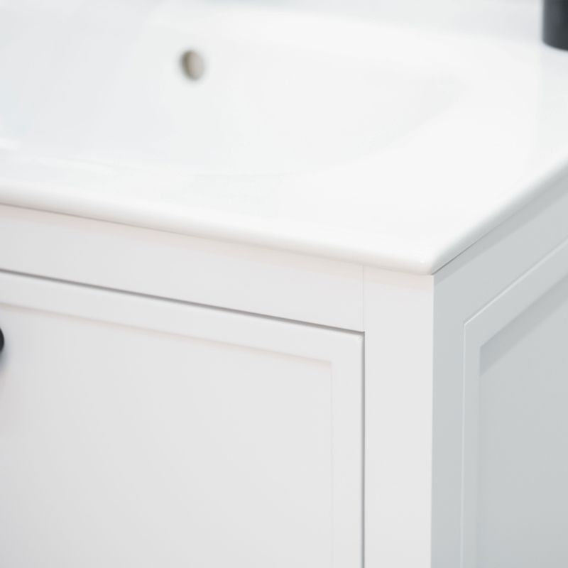 Frame 24" White Bathroom Cabinet