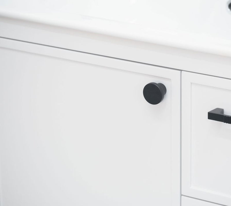 Frame 30" White Bathroom Cabinet