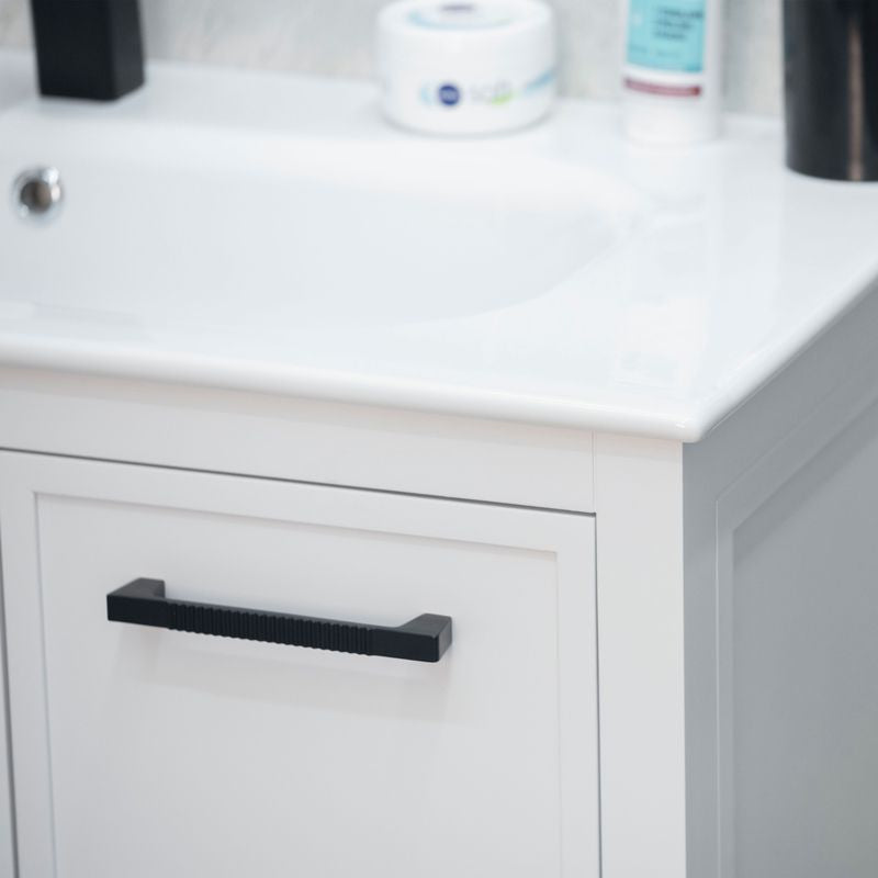 Frame 36" White Bathroom Cabinet