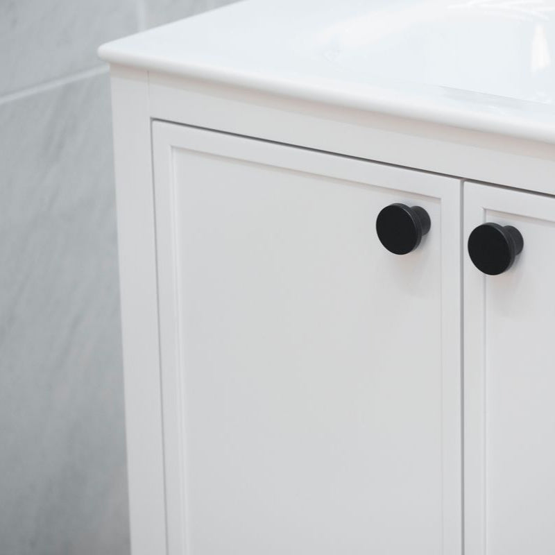 Frame 36" White Bathroom Cabinet