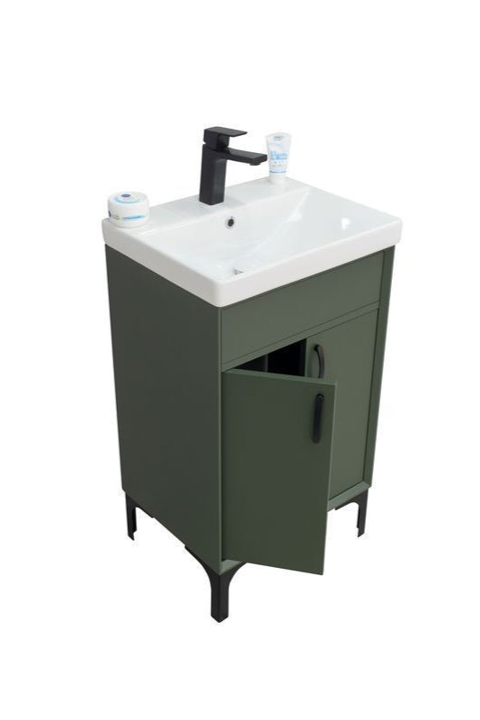 Sempre Pine Green 20" Bathroom Cabinet