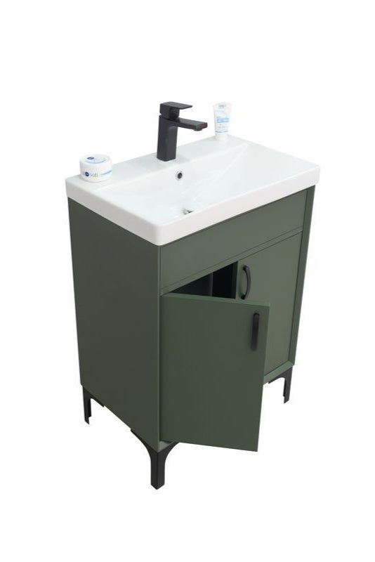 Sempre Pine Green 24" Bathroom Cabinet