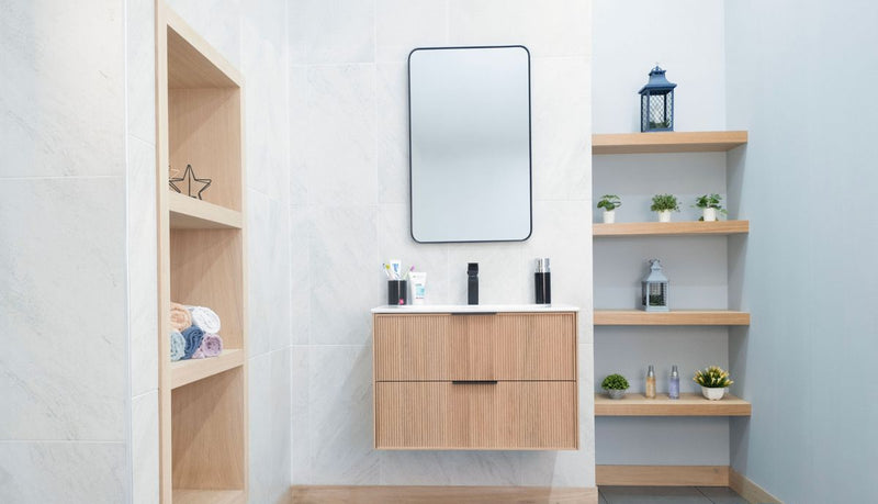 Sorrento Natural Oak 30" Bathroom Cabinet