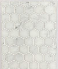 Hexagon 1″ – Bianco Carrara Polished