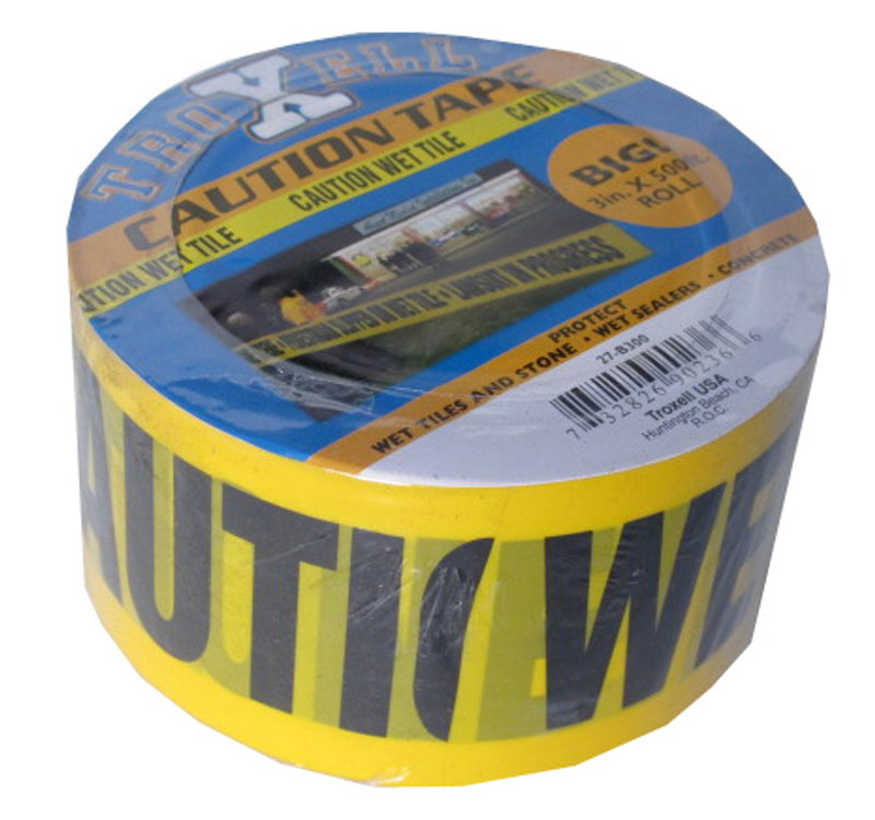 Caution Wet Tile Tape - 500 ft